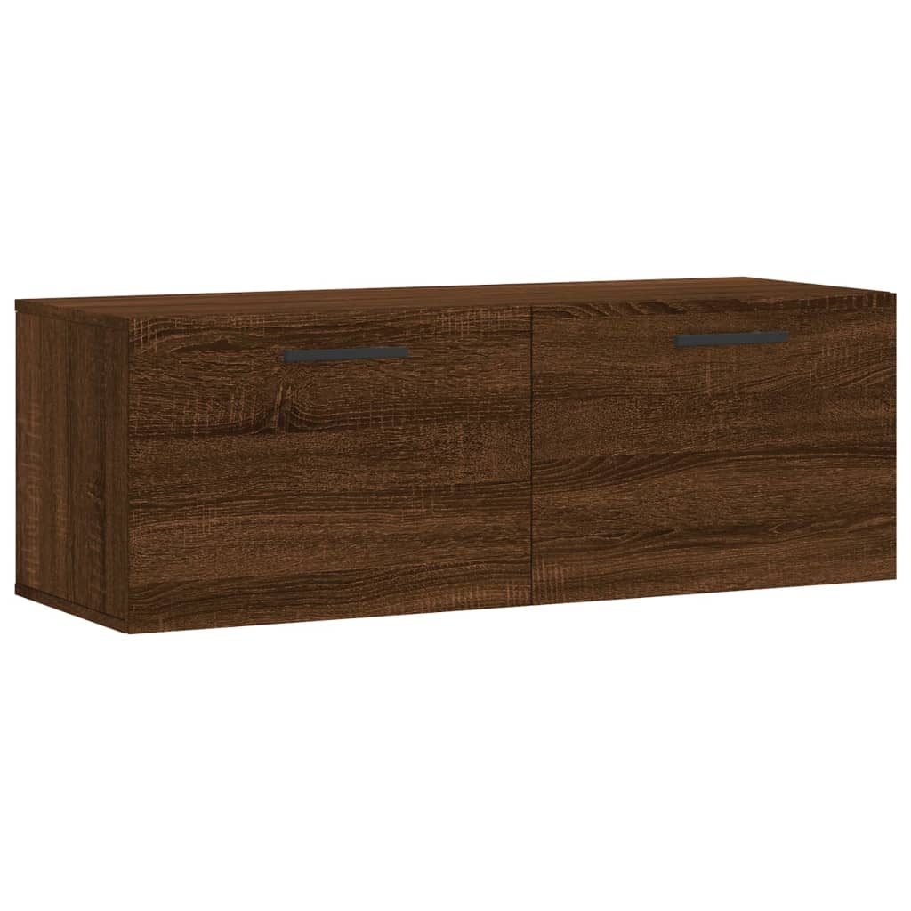 vidaXL Mobile a Parete Rovere Marrone 100x36,5x35 cm Legno Multistrato