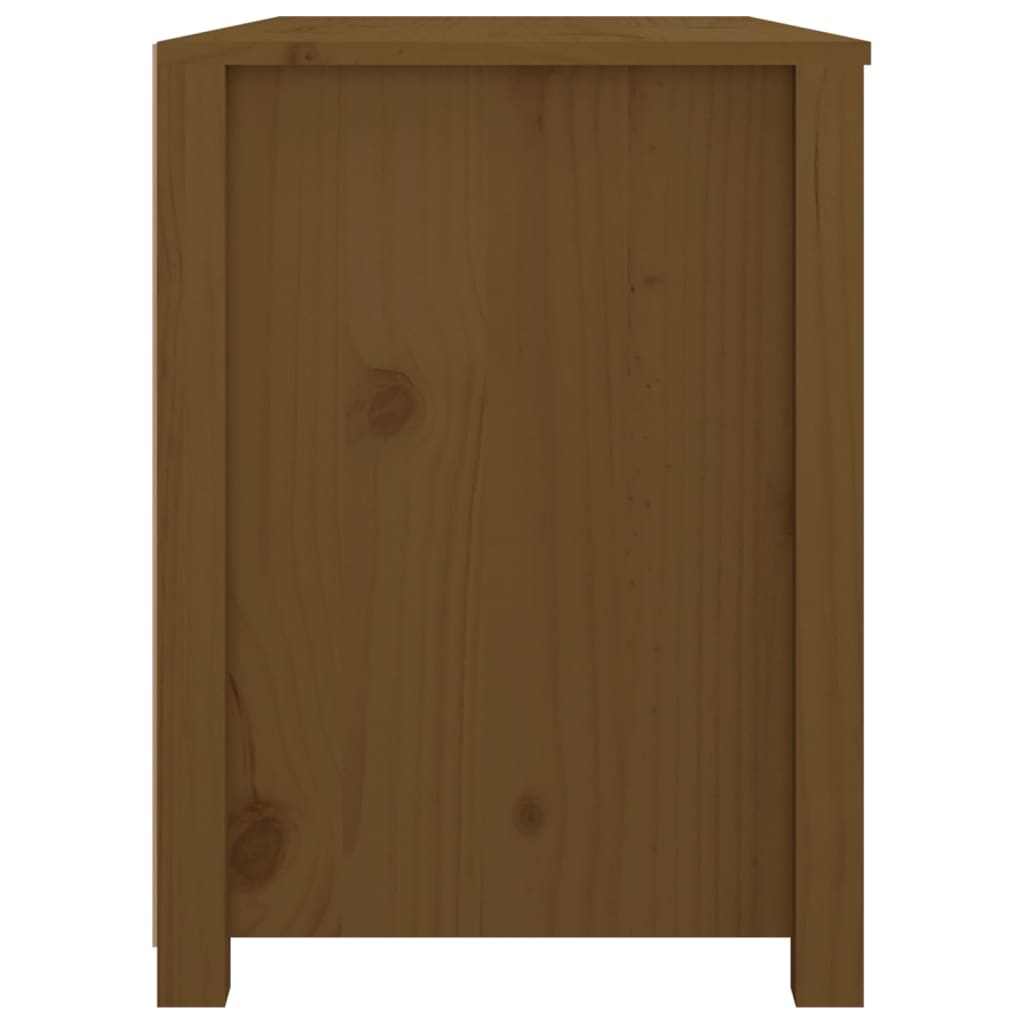 vidaXL Armadietto Marrone Ambra 100x40x54 cm in Legno Massello di Pino