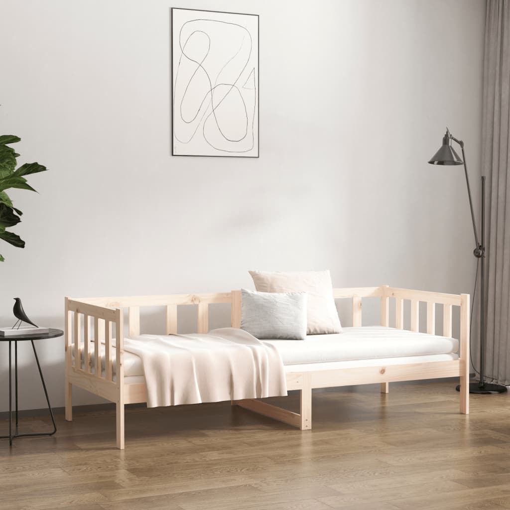 vidaXL Dormeuse senza Materasso 90x190 cm in Legno Massello di Pino