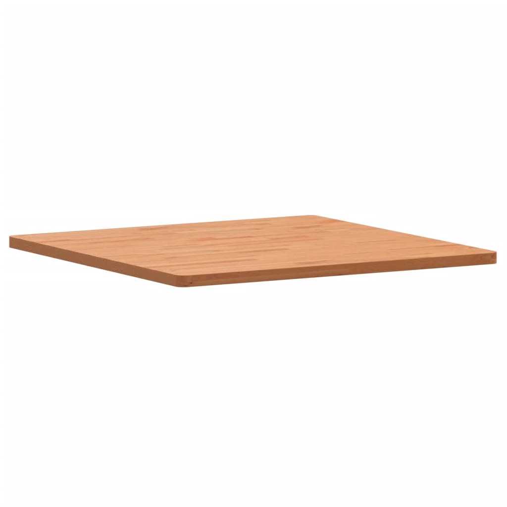 vidaXL Piano per Tavolo 80x80x2,5 cm Quadrato Legno Massello di Faggio