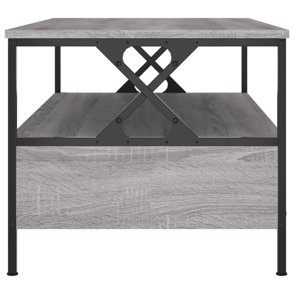 vidaXL Tavolino da Salotto Grigio Sonoma 100x51x45cm Legno Multistrato