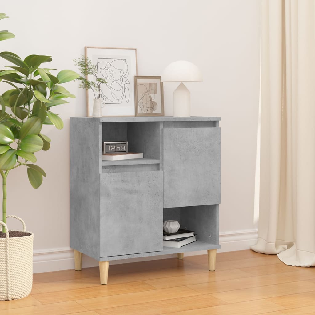 vidaXL Credenza Grigio Cemento 60x35x70 cm in Legno Multistrato