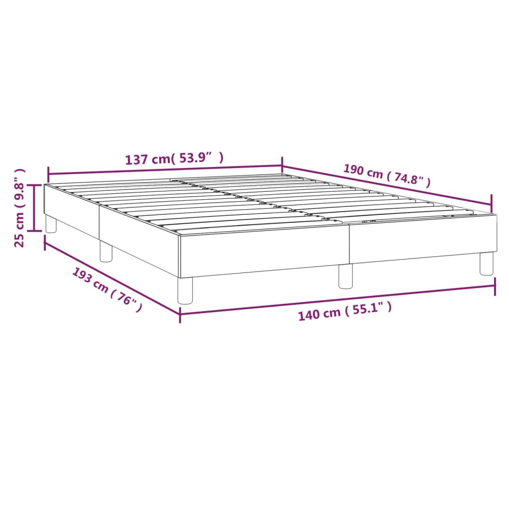 vidaXL Giroletto Grigio Chiaro 140x190 cm in Tessuto