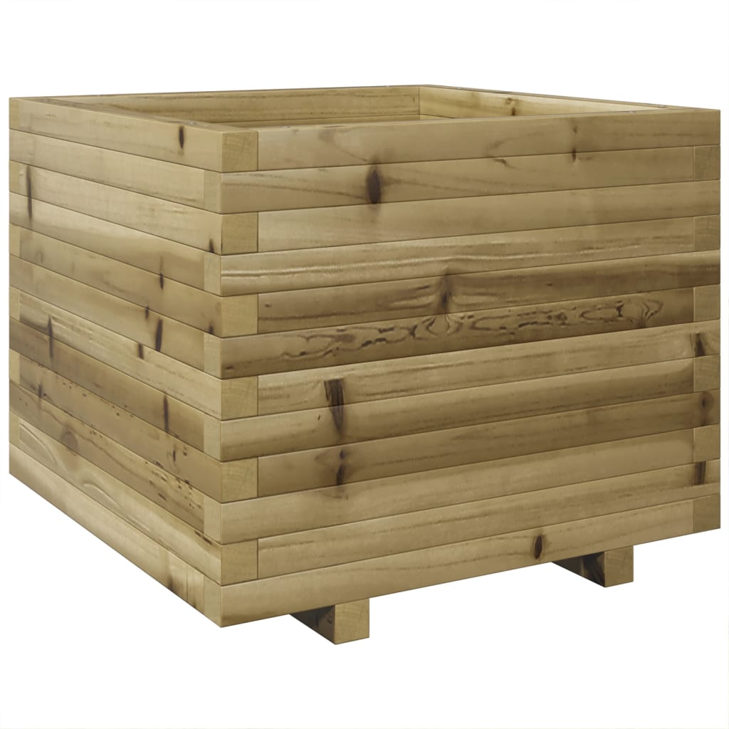 vidaXL Fioriera da Giardino 60x60x49,5 cm in Legno di Pino Impregnato