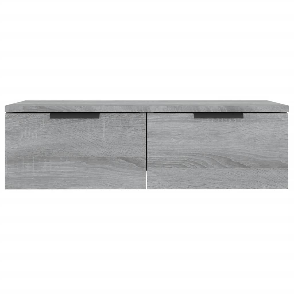 vidaXL Mobili Pensili 2 pz Grigio Sonoma 68x30x20 cm Legno Multistrato