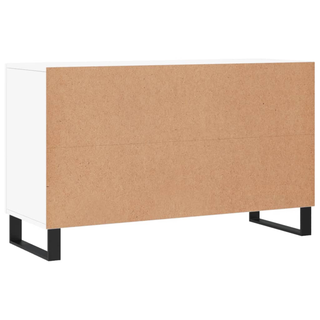 vidaXL Credenza Bianco Lucido 100x36x60 cm in Legno Multistrato