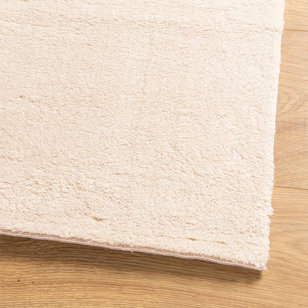 vidaXL Tappeto a Pelo Corto HUARTE Morbido e Lavabile Beige 240x240 cm