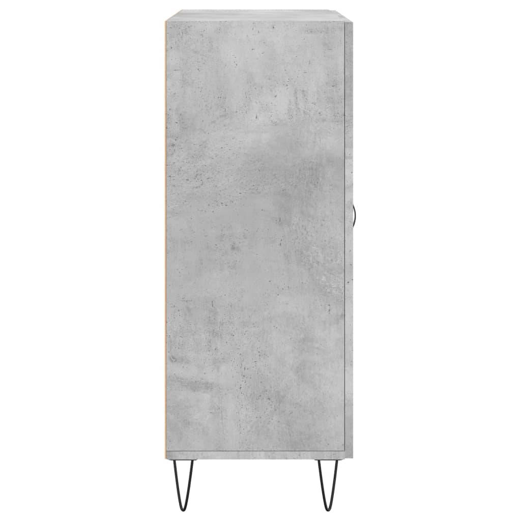 vidaXL Credenza Grigio Cemento 69,5x34x90 cm in Legno Multistrato