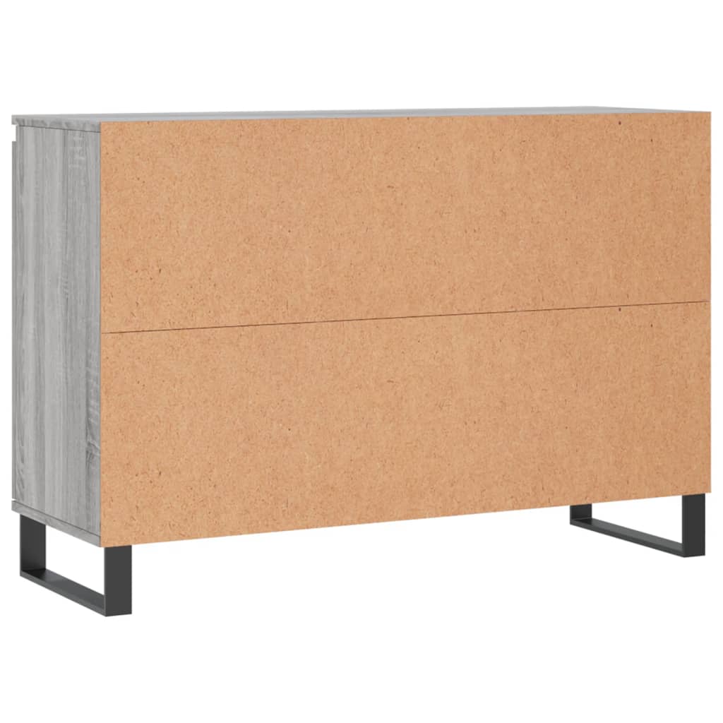 vidaXL Credenza Grigio Sonoma 104x35x70 cm in Legno Multistrato