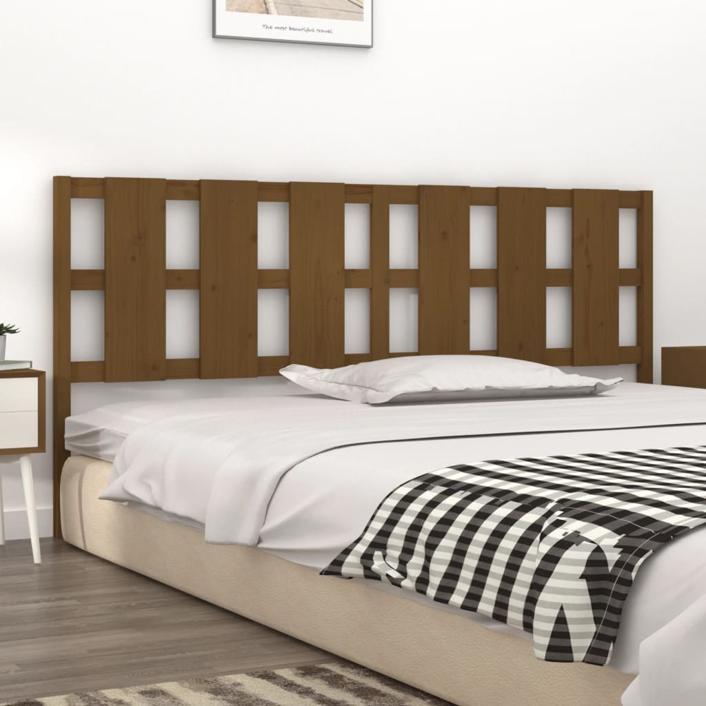 vidaXL Testiera per Letto ambra 205,5x4x100 cm Legno Massello di Pino