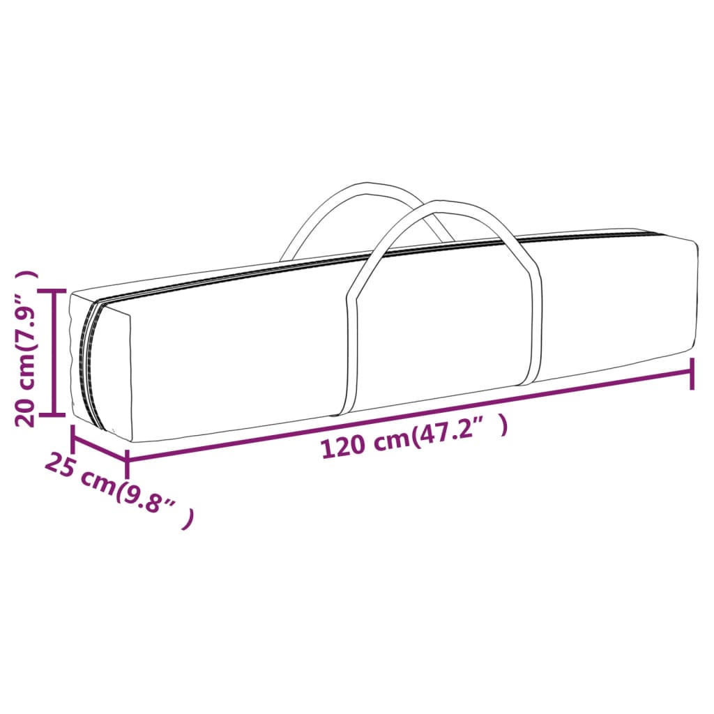 vidaXL Tenda per Feste Pieghevole con Pareti Laterali Crema 2x2 m