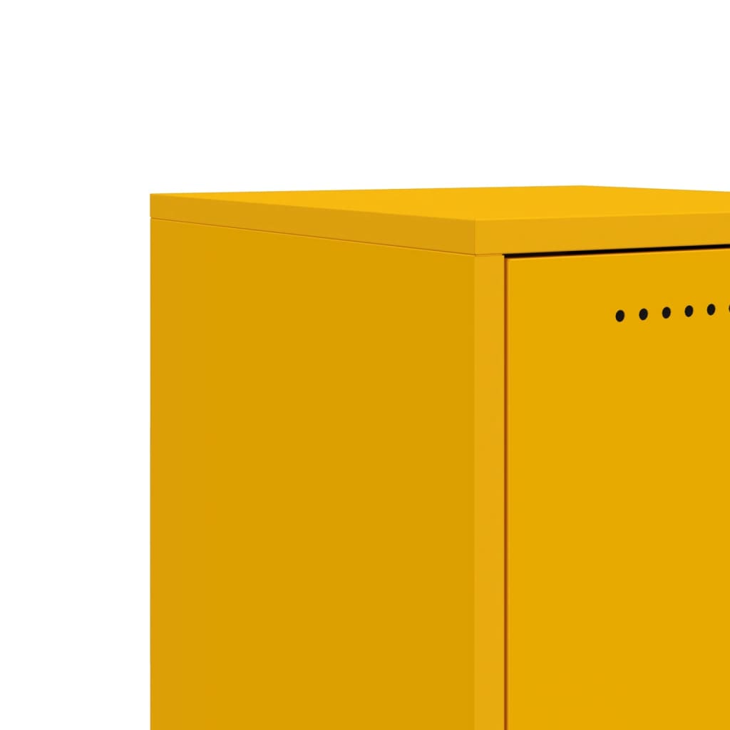 vidaXL Credenza Giallo Senape 36x39x72 cm in Acciaio