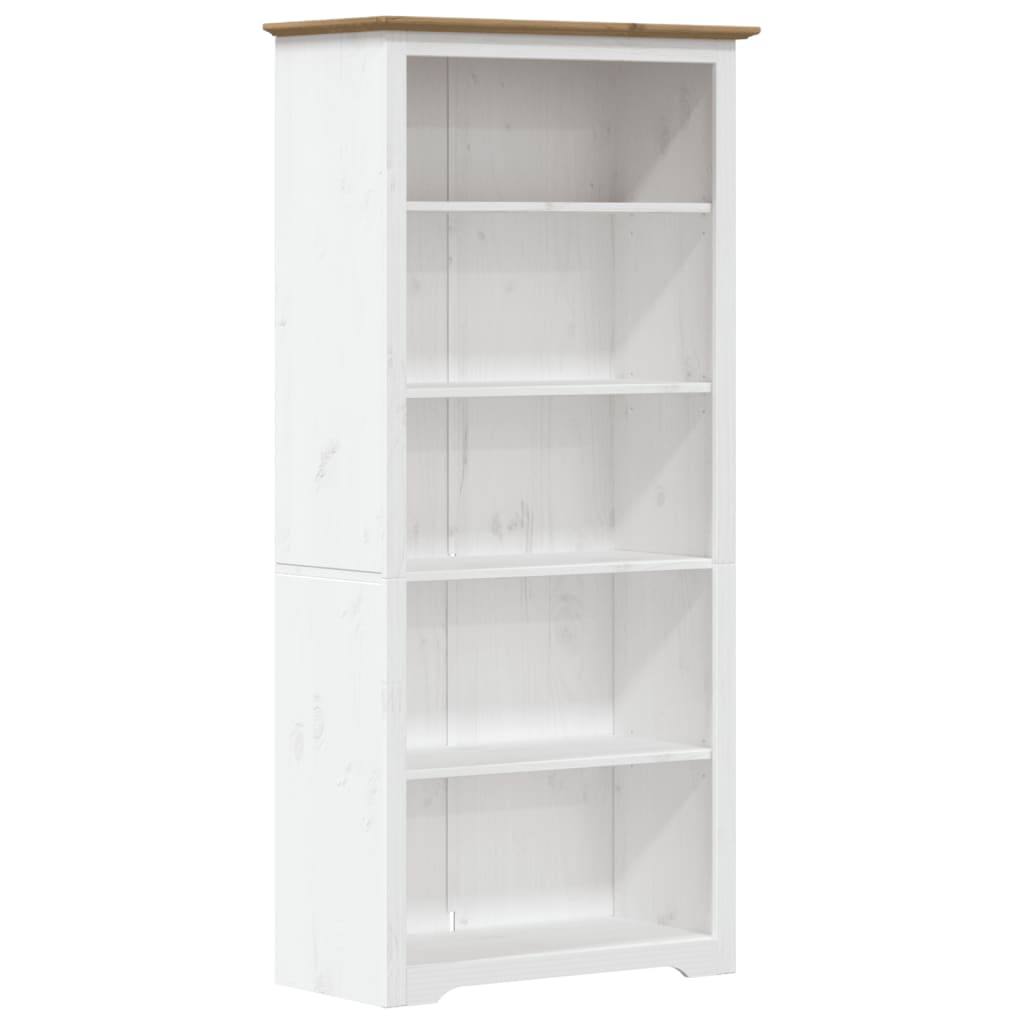 vidaXL Libreria BODO 5 Ripiani 82x40x173cm Legno Massello Pino Marrone