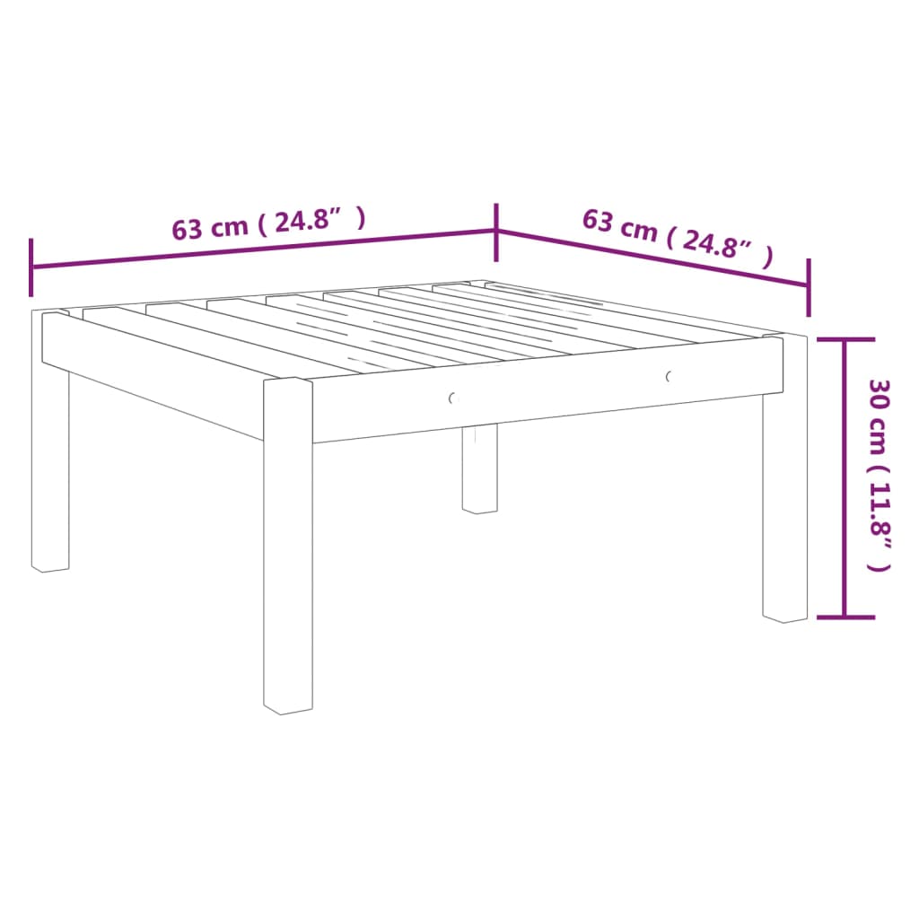 vidaXL Set Divani da Giardino 3 pz con Cuscini Massello d'Acacia