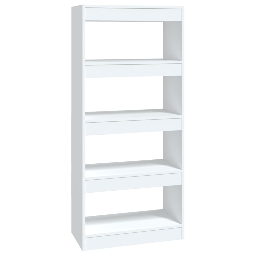 vidaXL Libreria/Divisorio Bianco 60x30x135 cm in Legno Multistrato