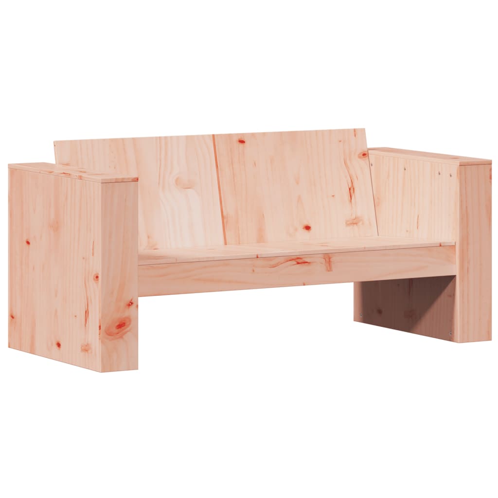 vidaXL Divano da Giardino 2 Posti 134x60x62 cm Legno Massello Douglas