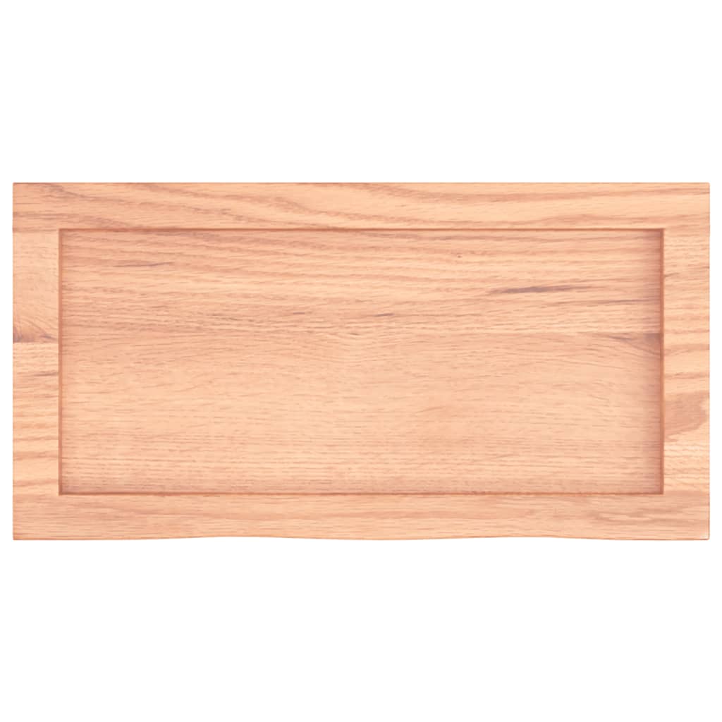 vidaXL Piano Bagno Marrone 60x30x(2-4) cm Legno Massello Trattato