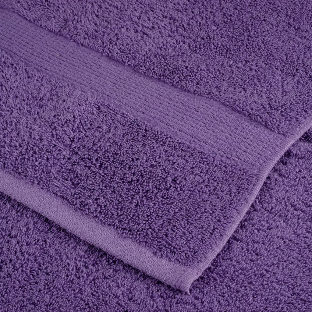 vidaXL Asciugamani da Bagno SOLUND 2 pz Viola 70x140 cm 600 g/m²