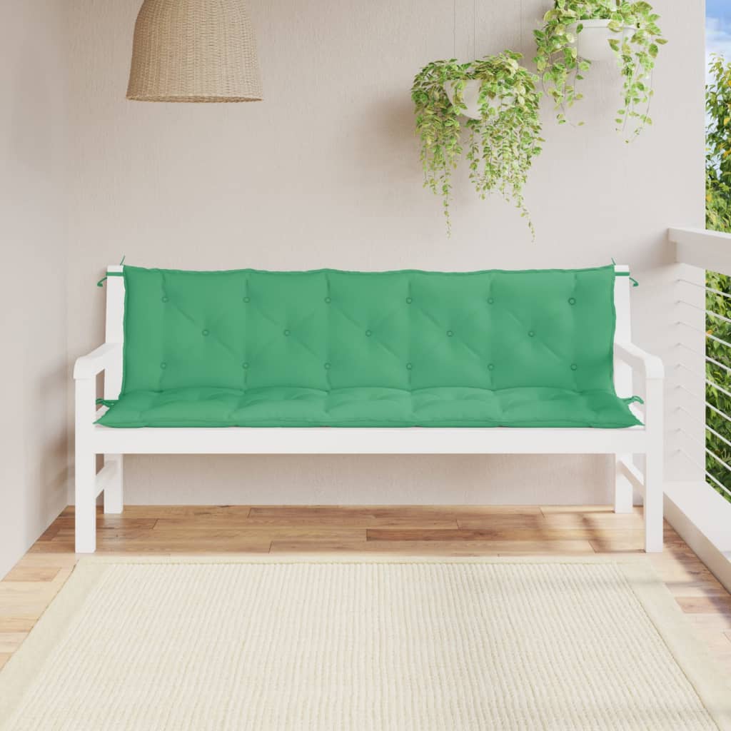 vidaXL Cuscino per Panca Verde 180x(50+50)x7 cm in Tessuto Oxford