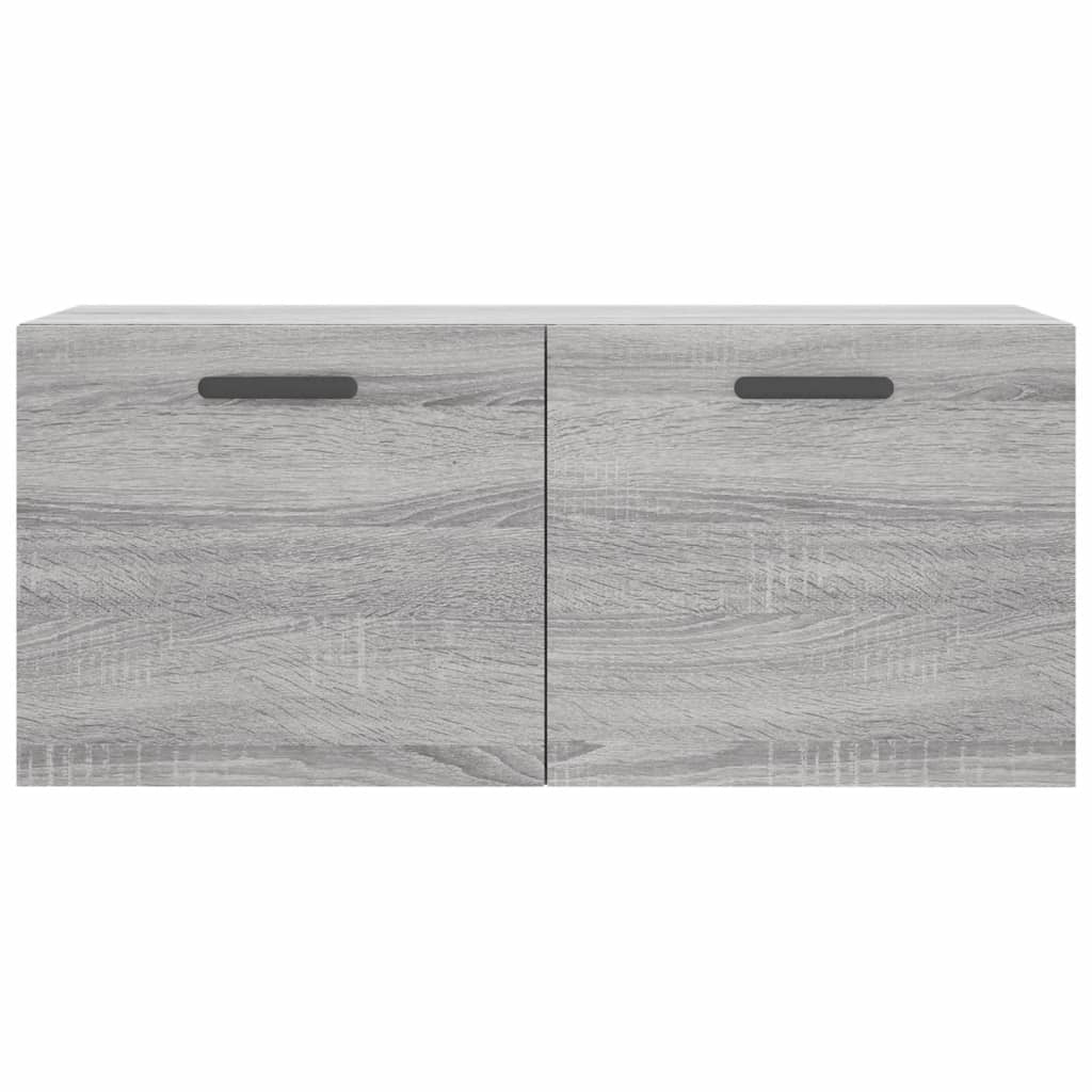 vidaXL Mobile a Parete Grigio Sonoma 80x36,5x35cm in Legno Multistrato