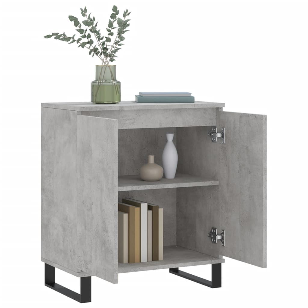 vidaXL Credenza Grigio Cemento 60x35x70 cm in Legno Multistrato