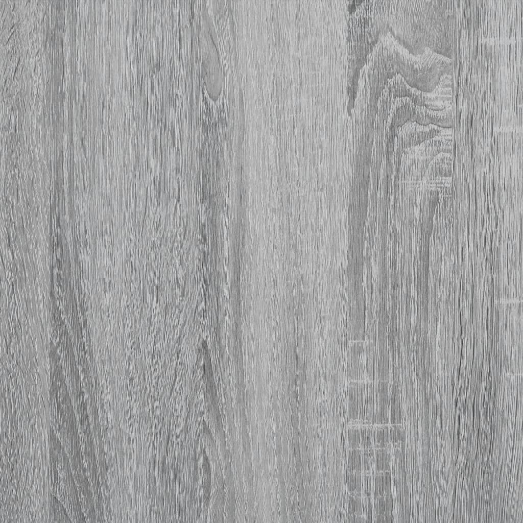 vidaXL Giroletto Testiera Grigio Sonoma 100x200 cm Legno Multistrato