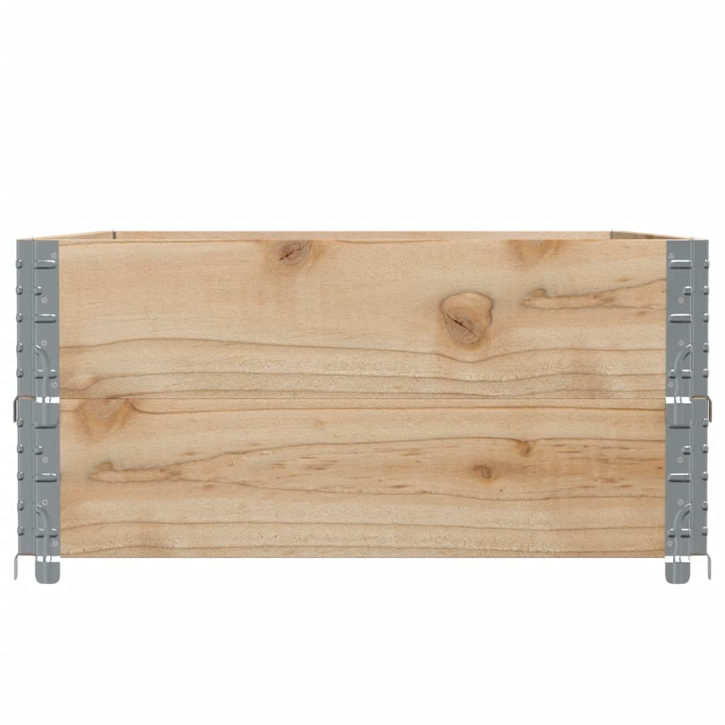 vidaXL Paretali per Pallet 2 pz 120x80 cm in Legno Massello di Pino