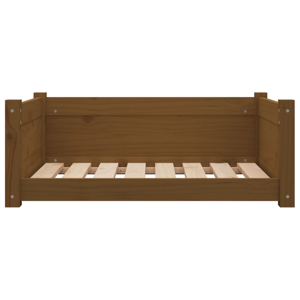 vidaXL Cuccia per Cani Ambra 75,5x55,5x28cm in Legno Massello di Pino