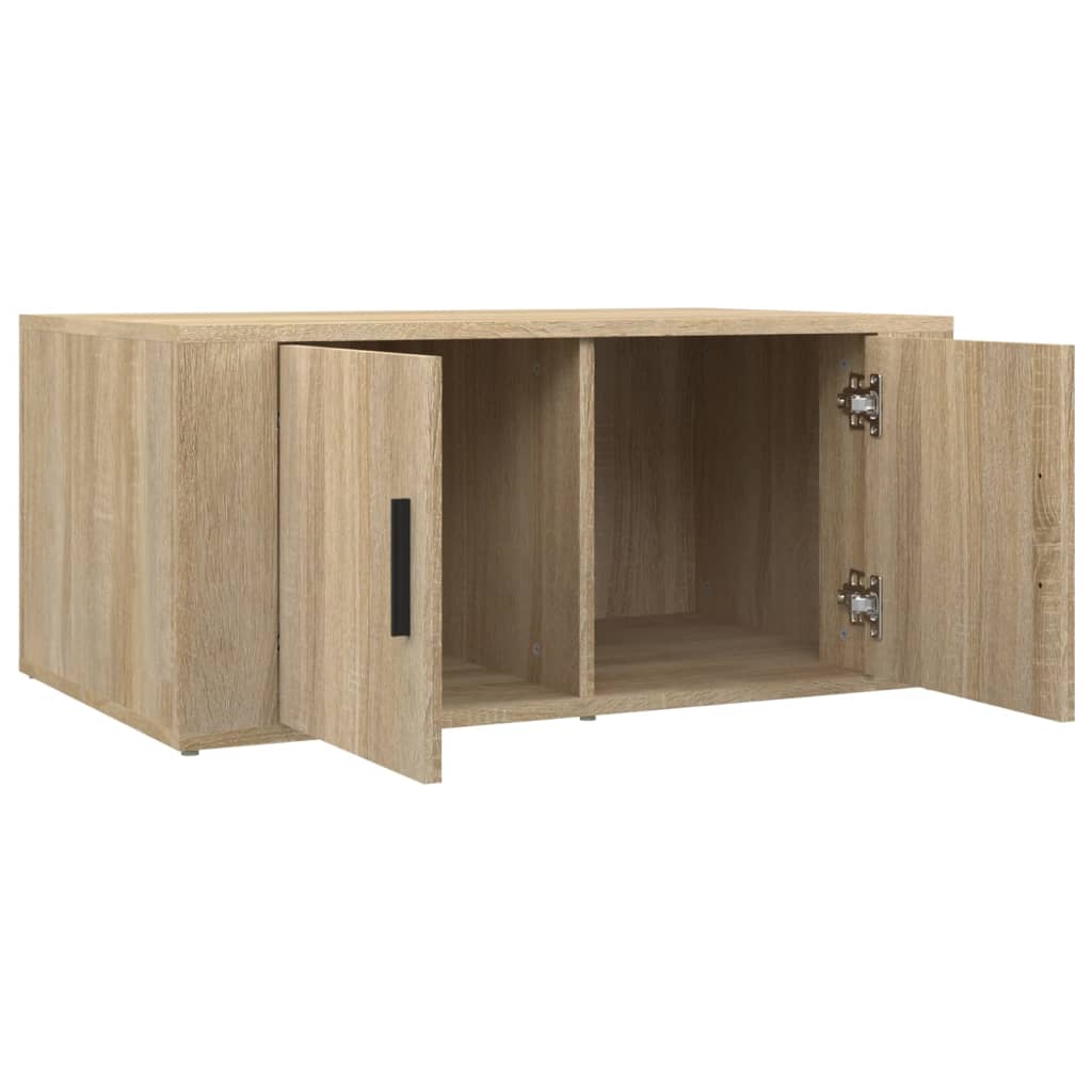 vidaXL Tavolino da Salotto Rovere Sonoma 80x50x36 cm Legno Multistrato