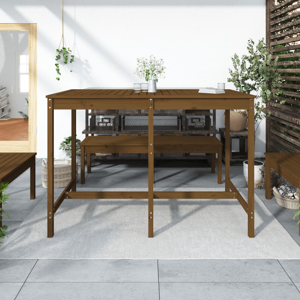 vidaXL Tavolo da Giardino Ambra 159,5x82,5x110cm Legno Massello Pino