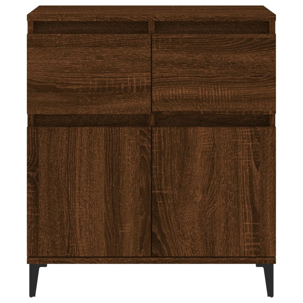 vidaXL Credenza Rovere Marrone 60x35x70 cm in Legno Multistrato