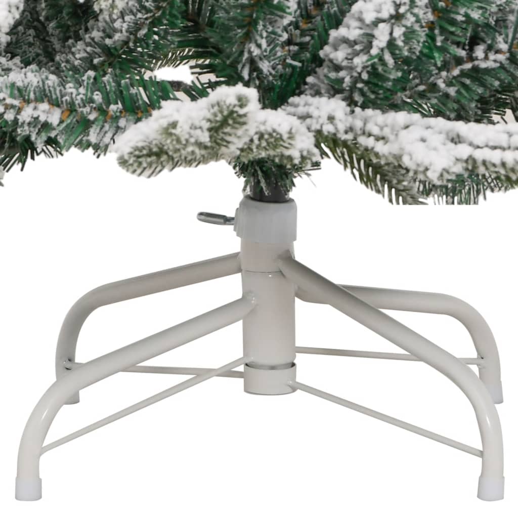 vidaXL Albero Natale Artificiale Incernierato con Neve Fioccata 150 cm