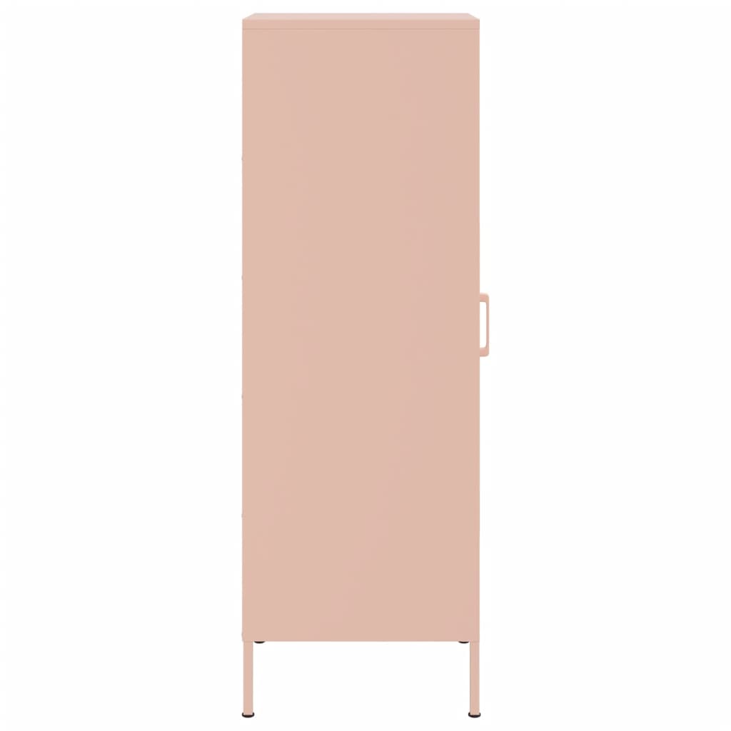 vidaXL Credenza Rosa 36x39x113 cm in Acciaio