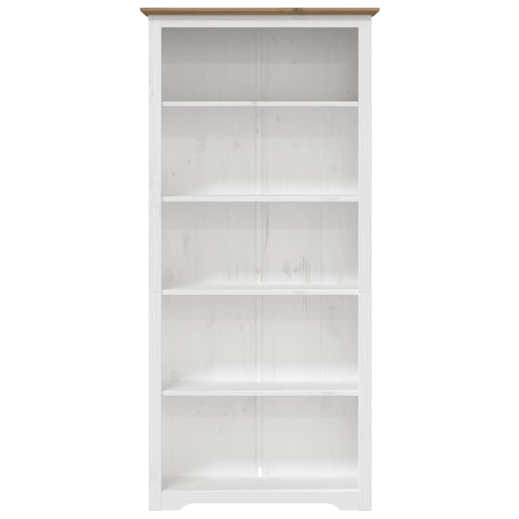 vidaXL Libreria BODO 5 Ripiani 82x40x173cm Legno Massello Pino Marrone