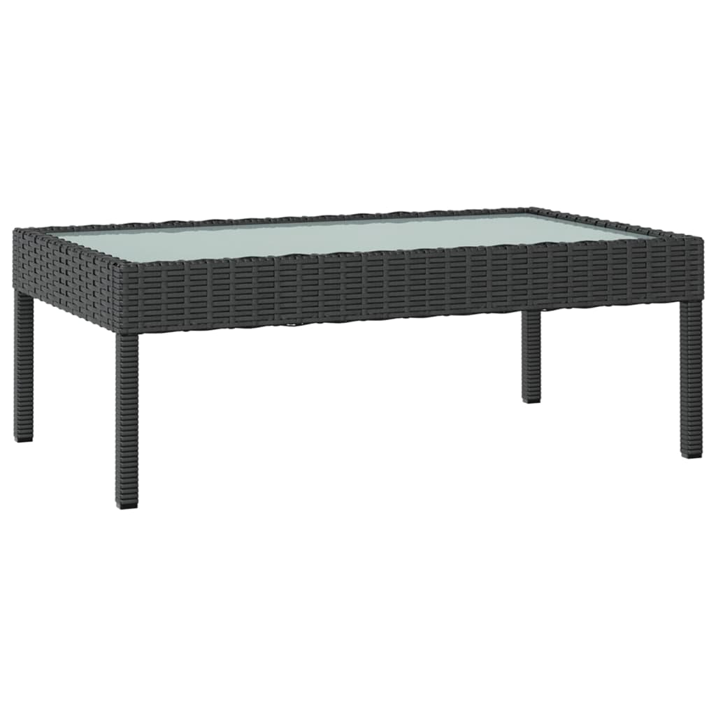 vidaXL Set Divani da Giardino 16 pz con Cuscini in Polyrattan Nero