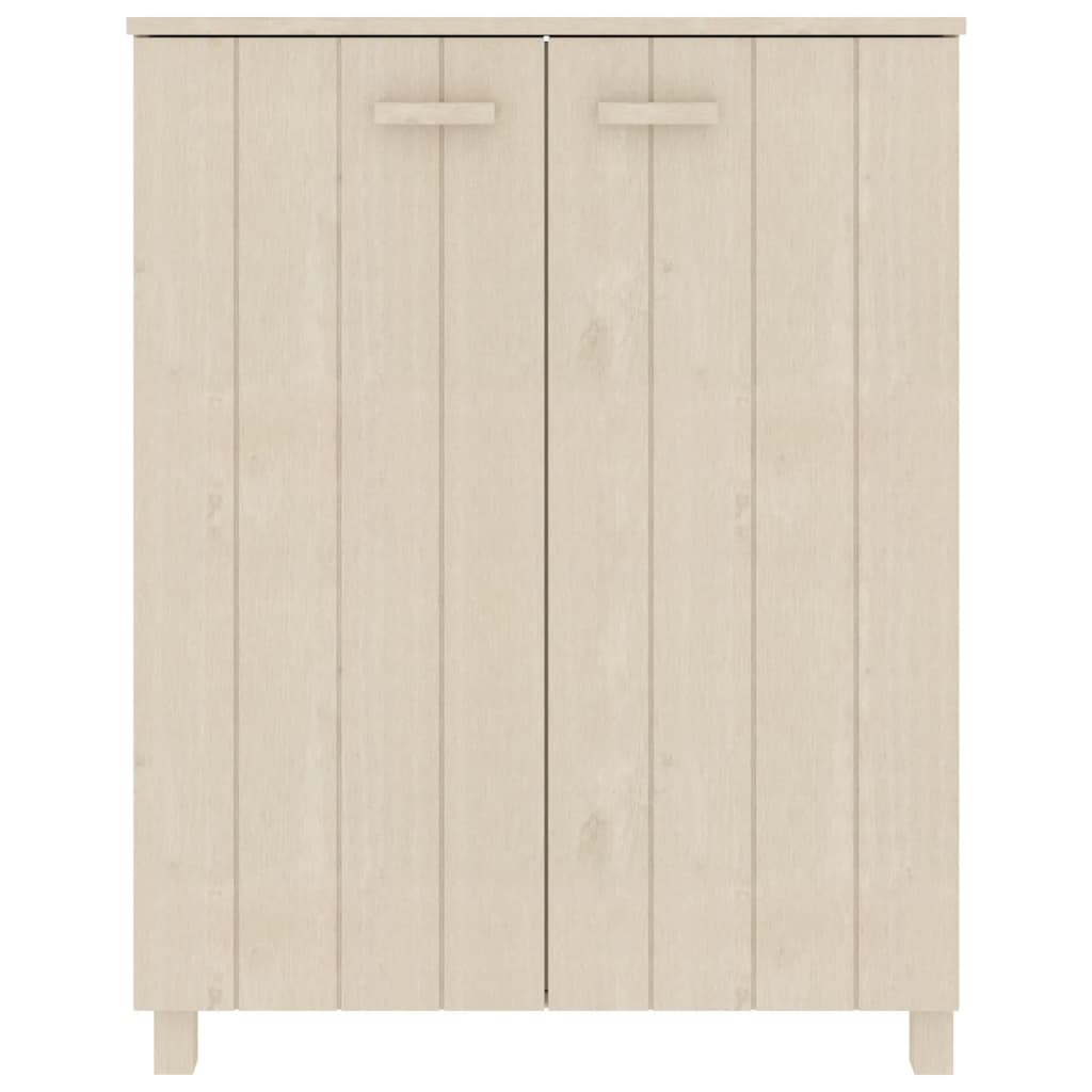 vidaXL Scarpiera HAMAR ambra 85x40x108 cm in Legno Massello di Pino