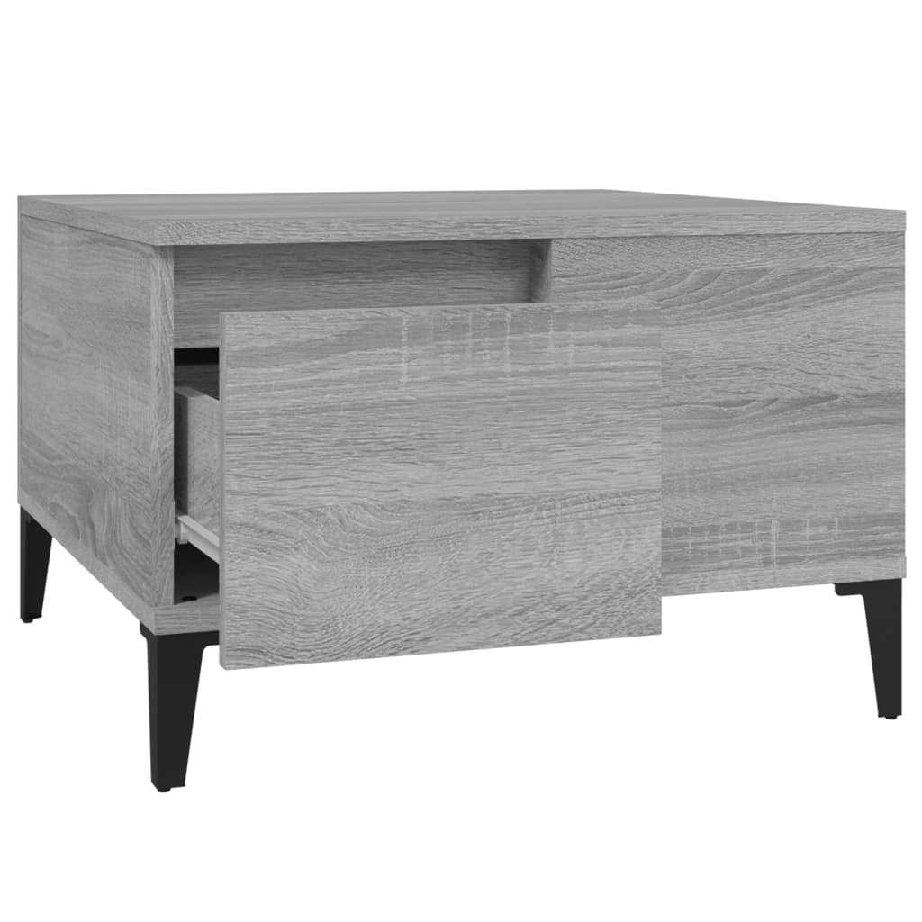 vidaXL Tavolino Salotto Grigio Sonoma 55x55x36,5 cm Legno Multistrato