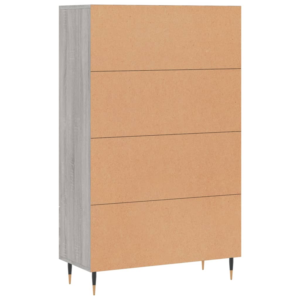 vidaXL Credenza Grigio Sonoma 69,5x31x115 cm in Legno Multistrato