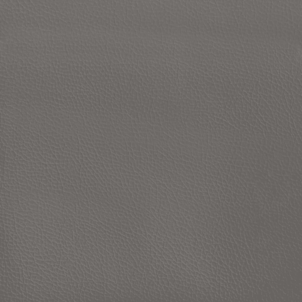 vidaXL Testiera ad Orecchio Grigio 203x16x78/88 cm in Similpelle