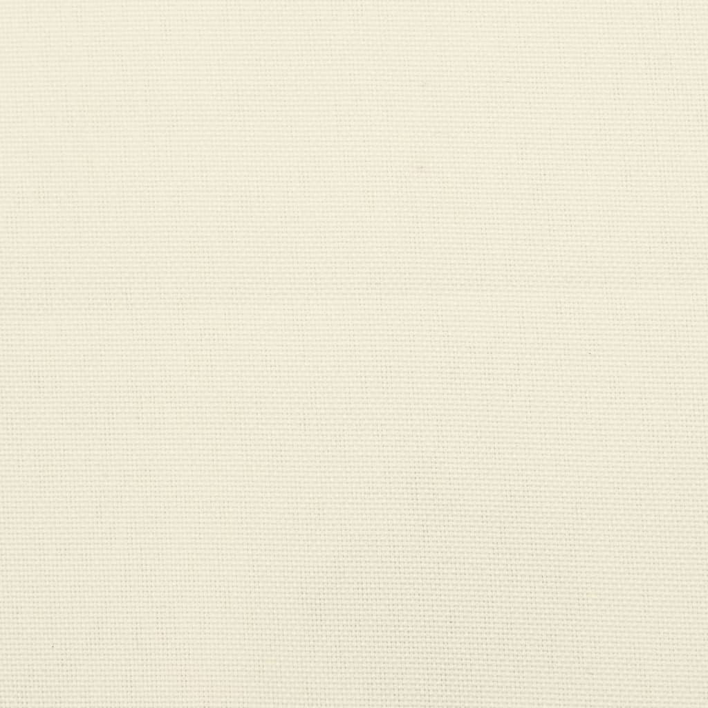 vidaXL Cuscino per Sdraio Crema (75+105)x50x4 cm