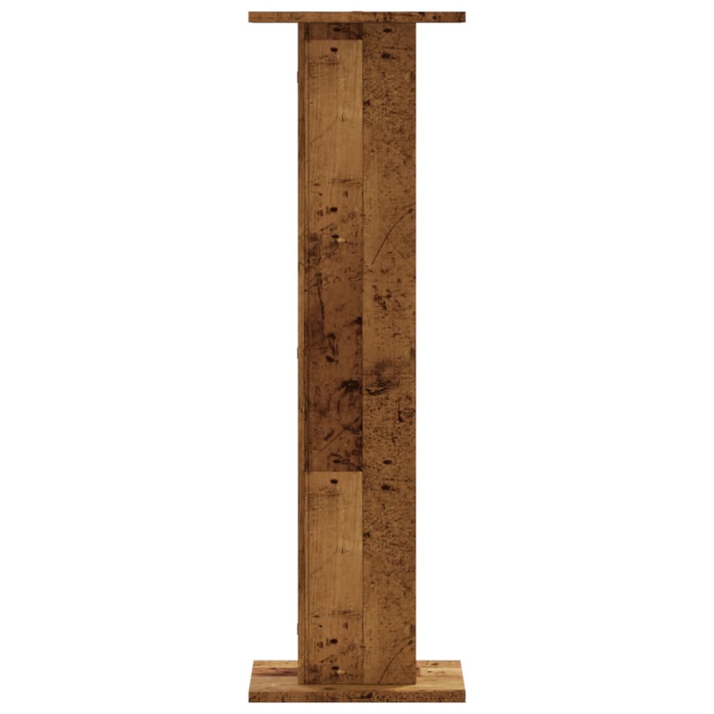 vidaXL Supporti per Piante 2 pz Legno Vecchio 30x30x95 cm Truciolato