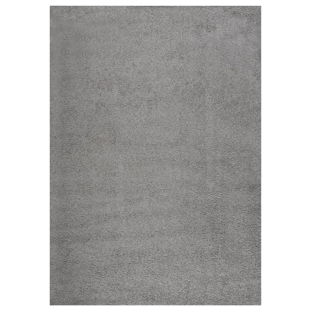 vidaXL Tappeto Shaggy a Pelo Alto Grigio 120x170 cm