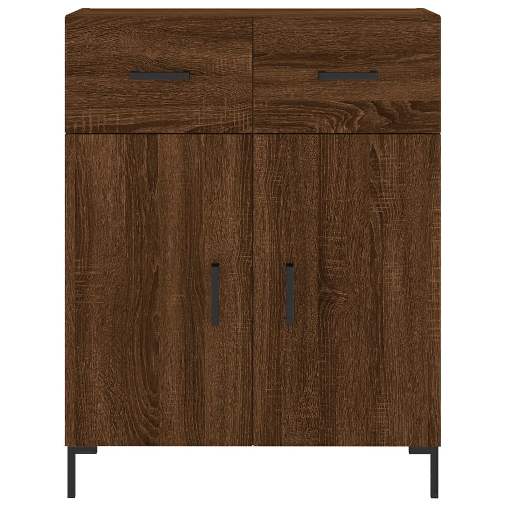 vidaXL Credenza Rovere Marrone 69,5x34x90 cm in Legno Multistrato