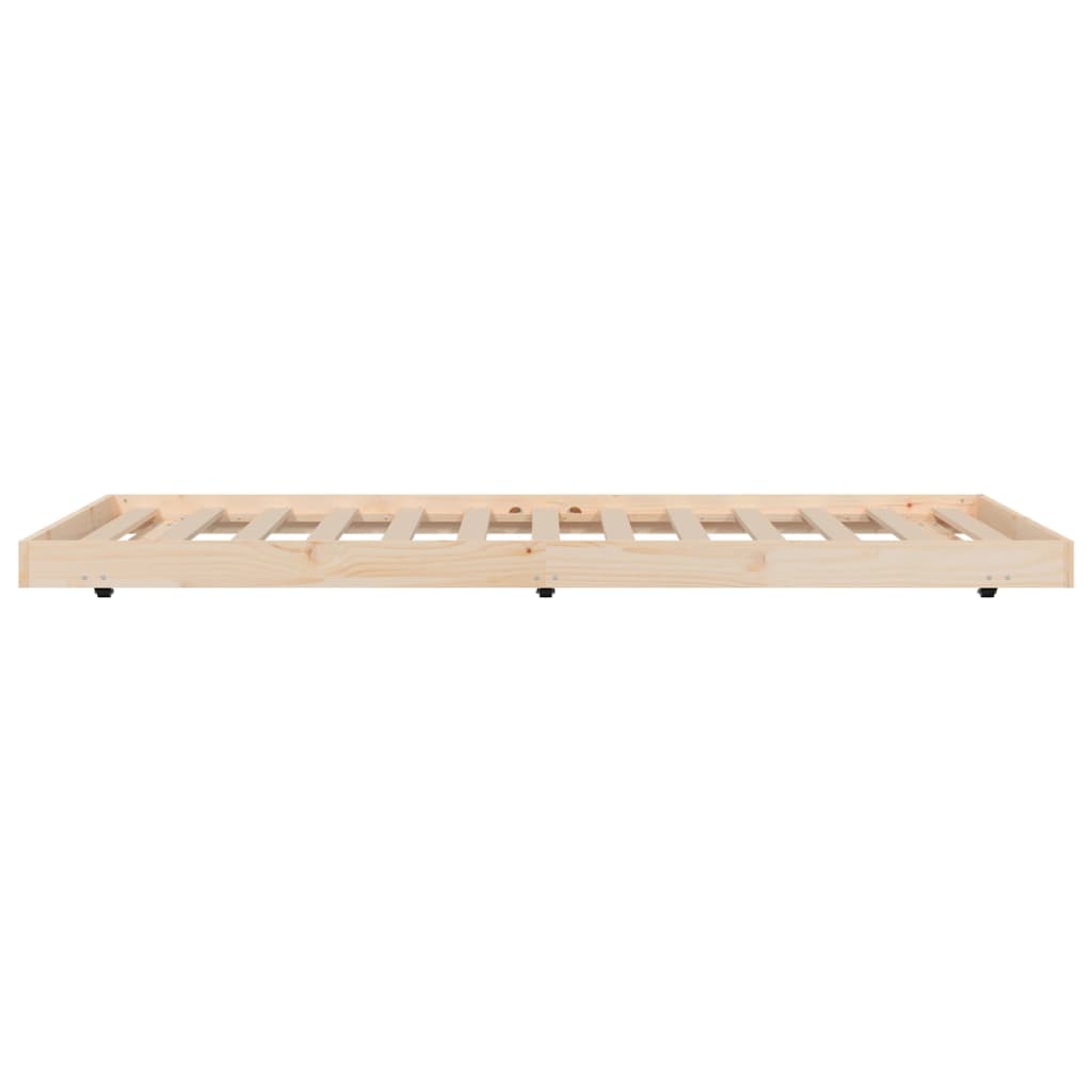 vidaXL Giroletto senza Materasso 90x200 cm in Legno Massello di Pino