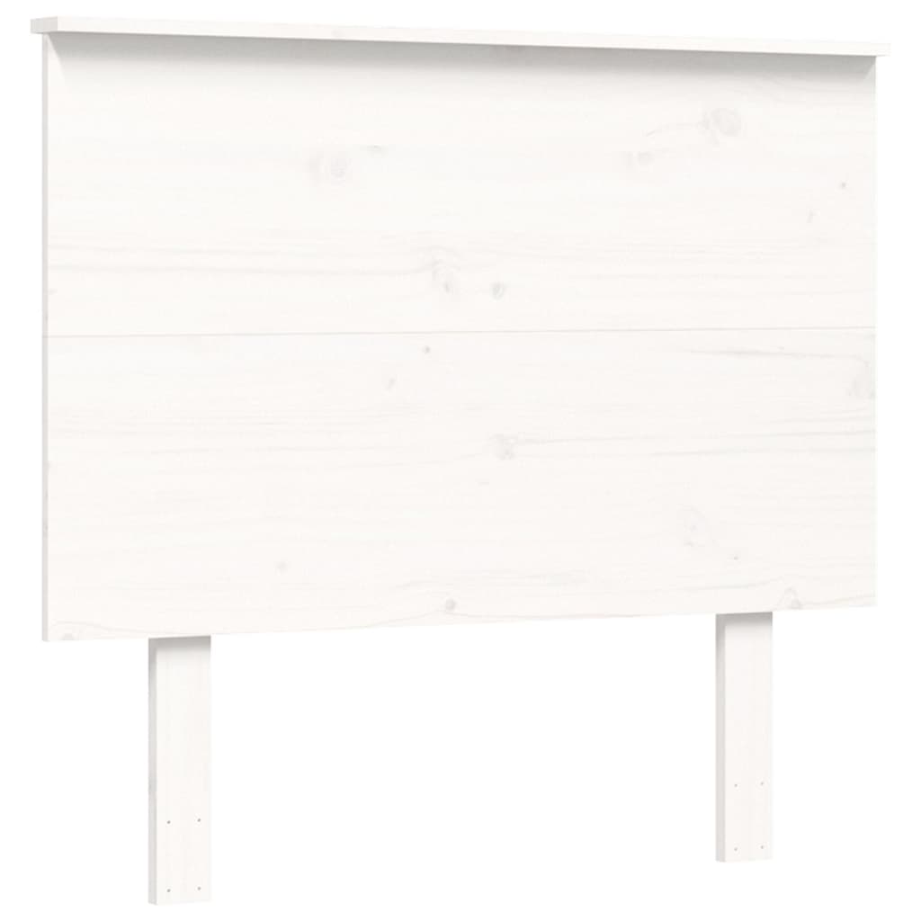 vidaXL Giroletto con Testiera Bianco Small Single Legno Massello