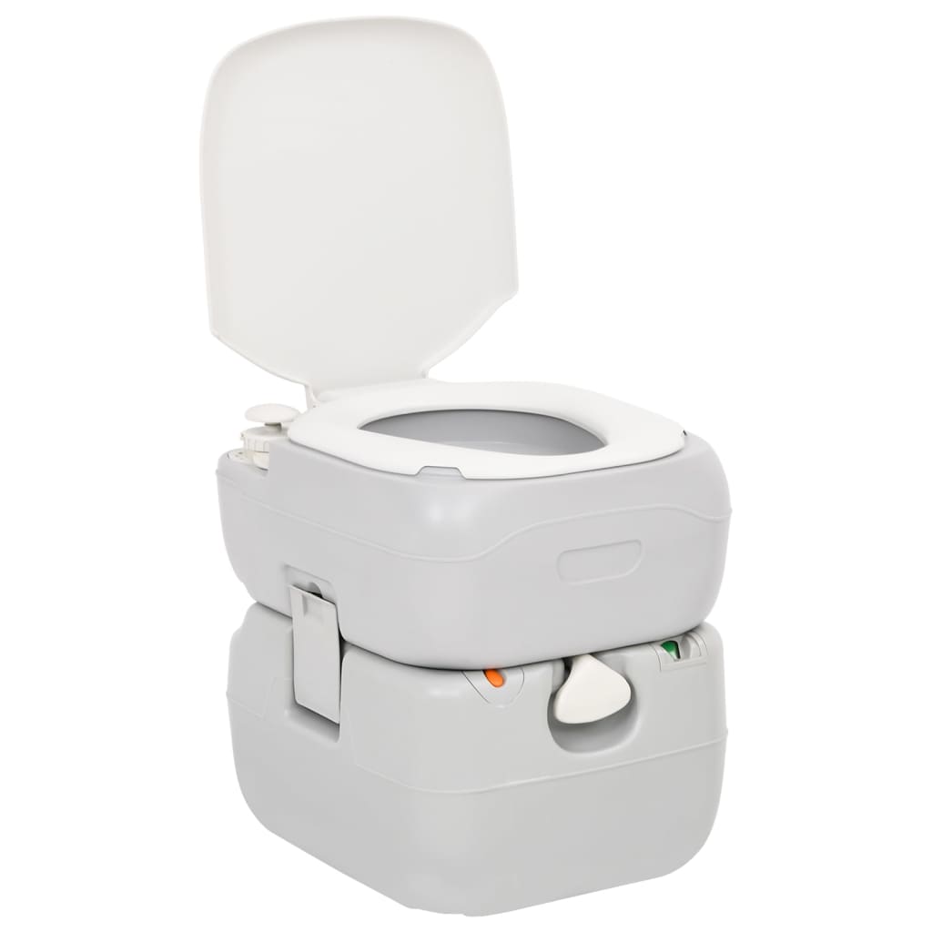 vidaXL Set Toilette Portatile Campeggio Supporto Lavamani Tanica Acqua