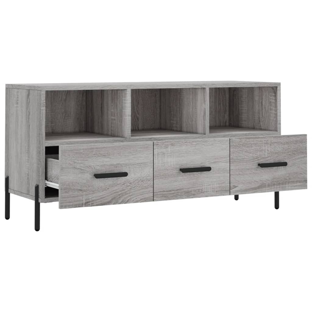 vidaXL Mobile TV Grigio Sonoma 102x36x50 cm in Legno Multistrato