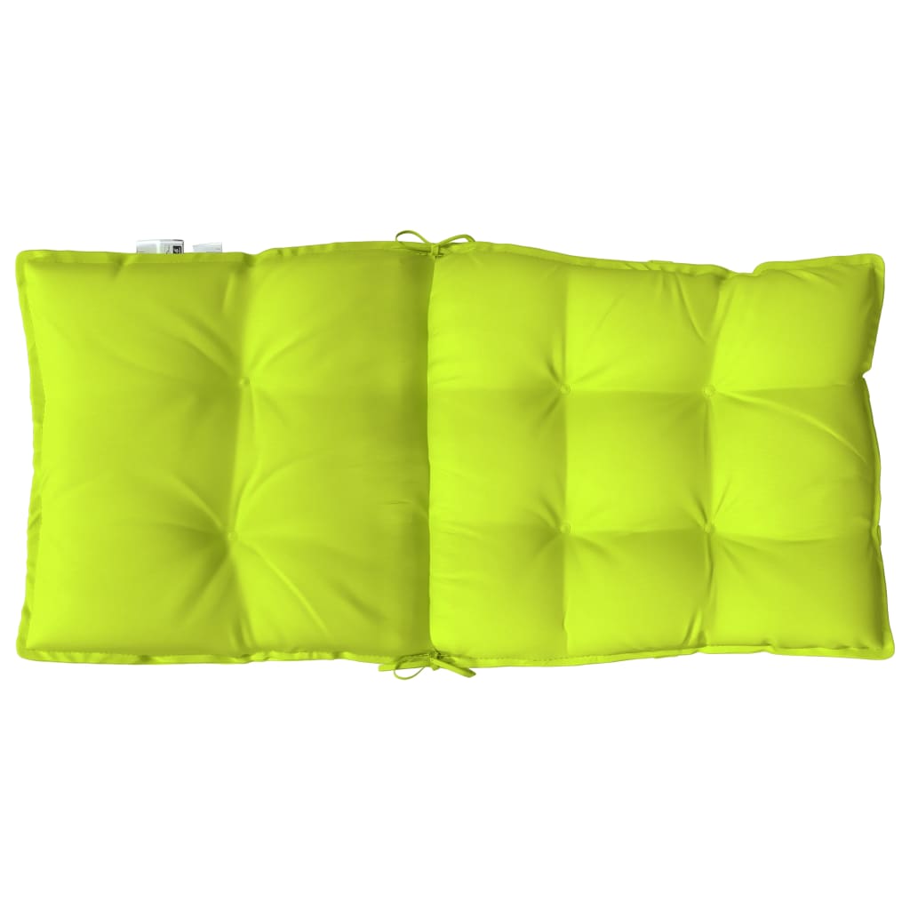 vidaXL Cuscini Sedia Schienale Basso 6 pz Verde Chiaro Tessuto Oxford