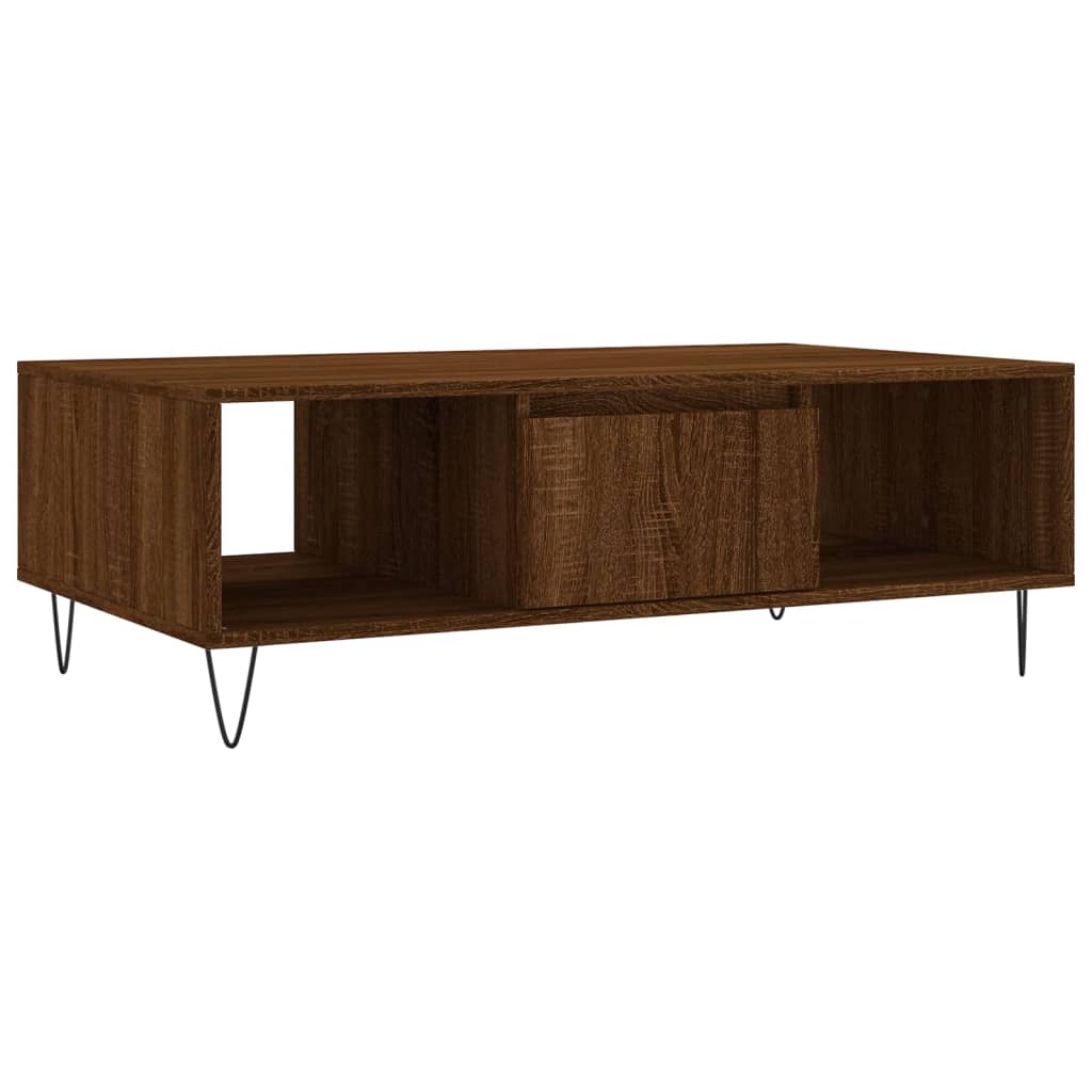 vidaXL Tavolino Salotto Rovere Marrone 104x60x35 cm Legno Multistrato