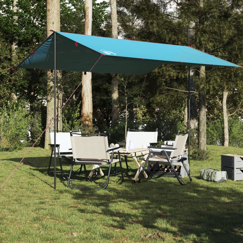 vidaXL Telone da Campeggio Blu 360x294 cm Impermeabile